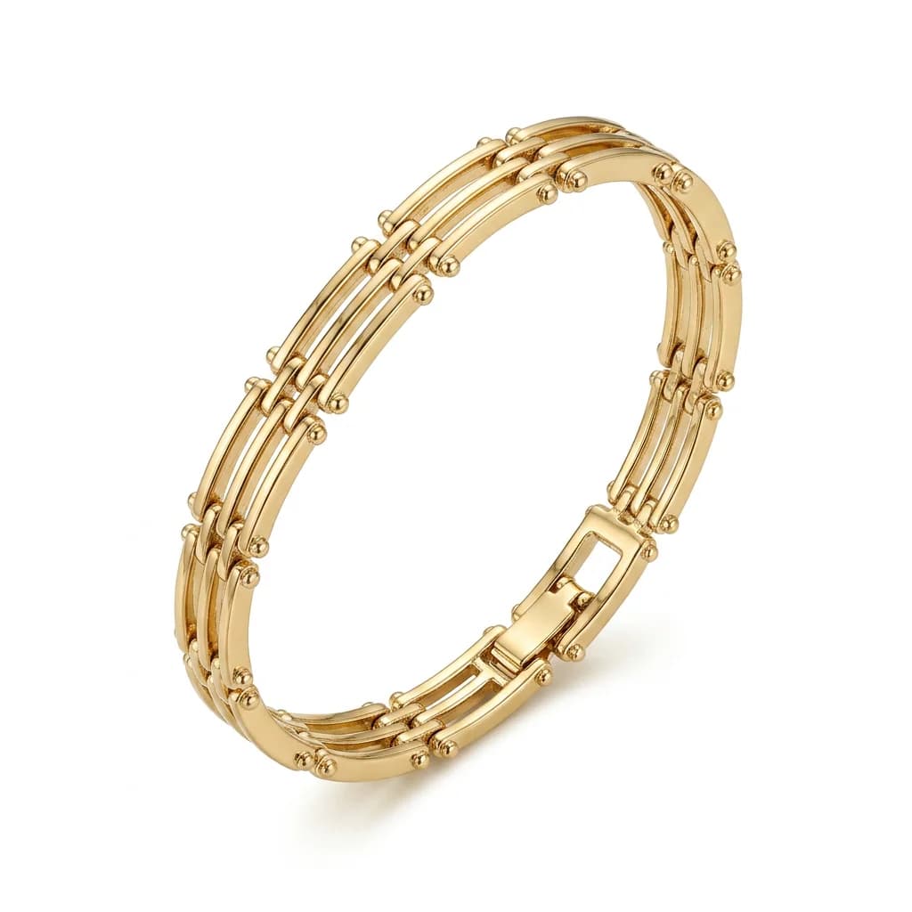Minimal Gold Katman Zincir Bileklik