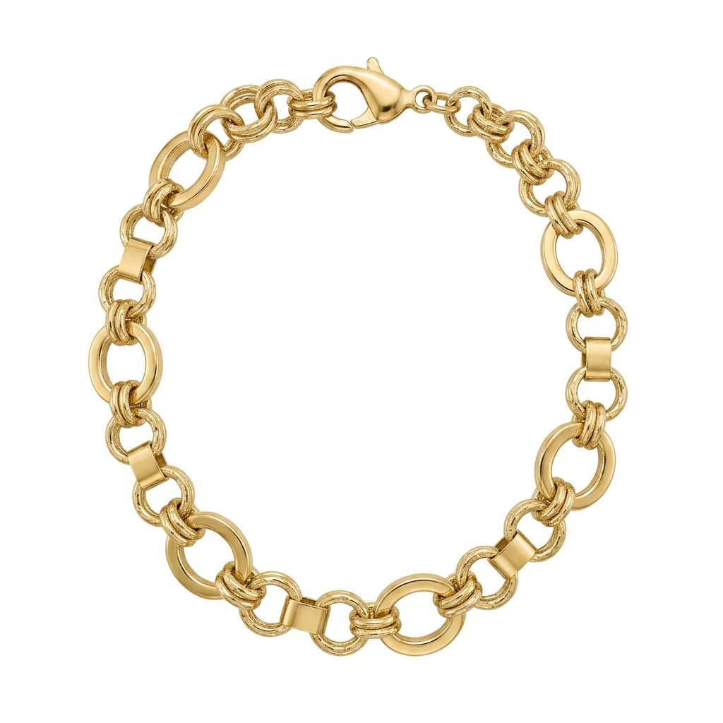 Modern Halka Gold Bileklik